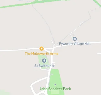 map for Pyworthy Church of England Primary School