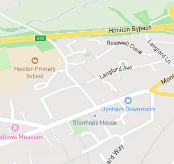 map for Honiton Primary School