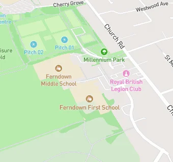 map for Ferndown First School