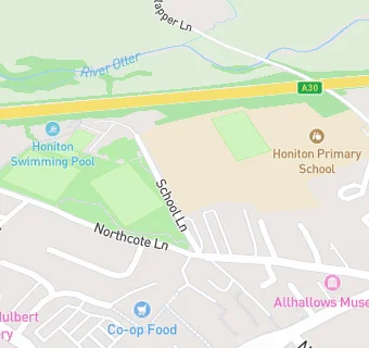 map for Honiton Community College