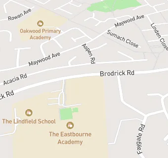 map for Eastbourne Technology College