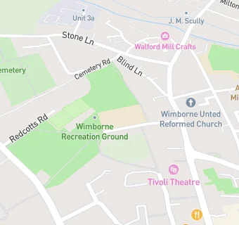 map for Wimborne First School