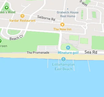 map for East Beach Cafe