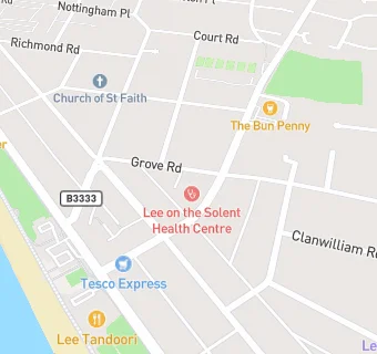 map for Solent View Medical Practice