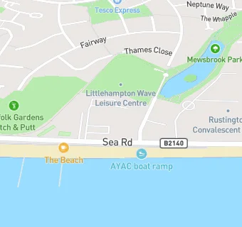 map for Littlehampton Swimming & Sports Centre