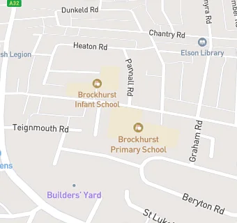 map for Brockhurst Junior School