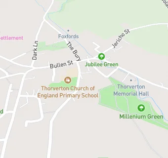 map for Thorverton C of E School