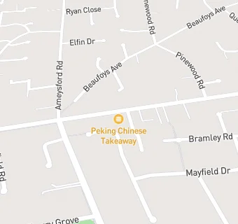 map for Peking Chinese Takeaway