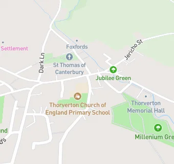 map for Thorverton Church of England Primary School