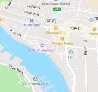 map for Littlehampton & District Angling Club