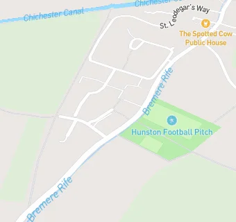 map for Hunston Community Club