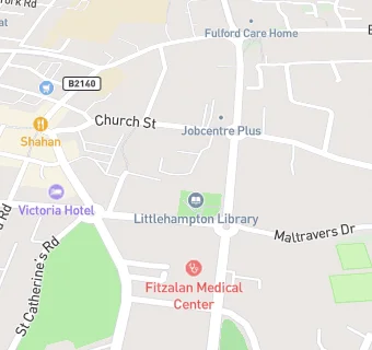 map for Littlehampton Baptist Church