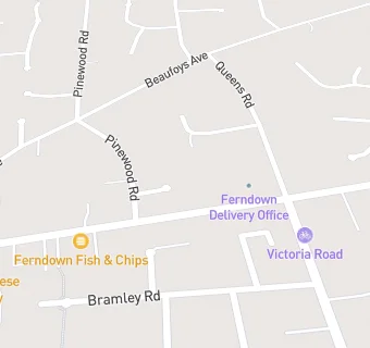 map for Ferndown Lunch Club