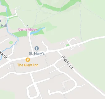 map for Cerne Abbas Surgery