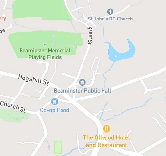 map for Beaminster Community Fridge