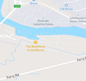 map for Boathouse in the Marina