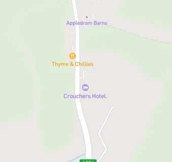 map for Crouchers Hotel