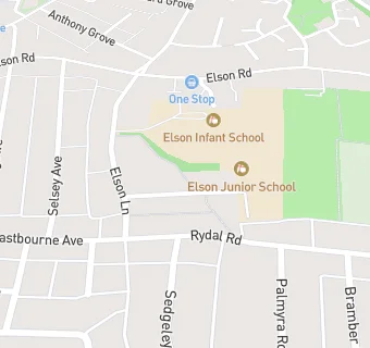 map for Elson Junior School