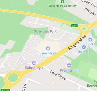 map for Sainsbury's