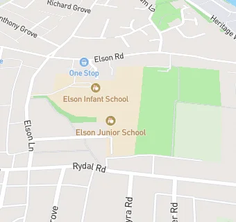 map for Elson Junior School