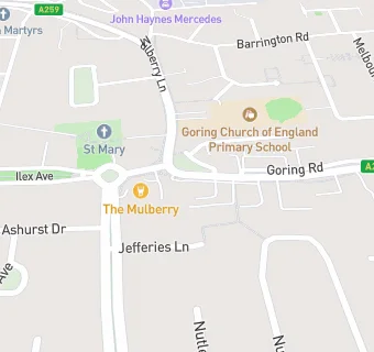 map for Goring KFC