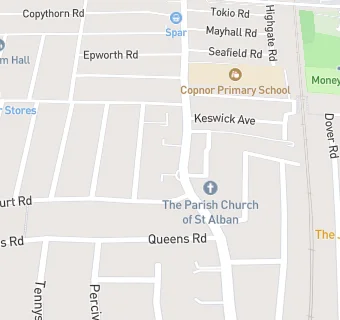 map for Kirklands Surgery