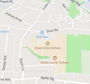 map for Elson Infant School