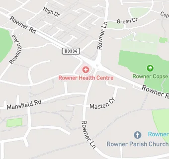 map for Rowner Surgery, Rowner Health Centre