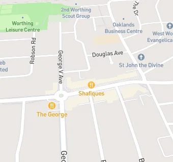 map for The Worthing Dementia Hub