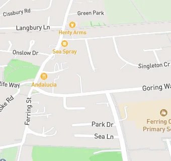 map for Worthing Food Bank