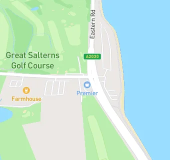 map for Harvester Great Salterns Mansion Portsmouth