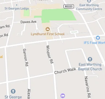 map for Red Balloon Worthing Learner Centre