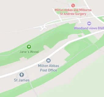 map for Milton Abbas First School