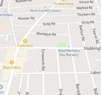 map for Stubbington Avenue Dental Practice