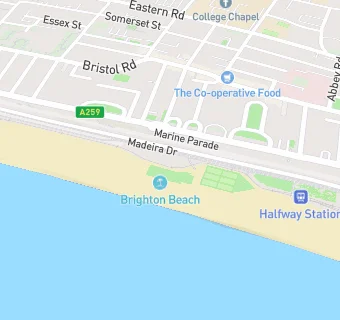 map for Bloomsbury On The Beach