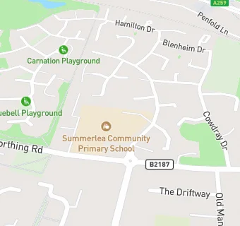 map for Summerlea Community Primary School