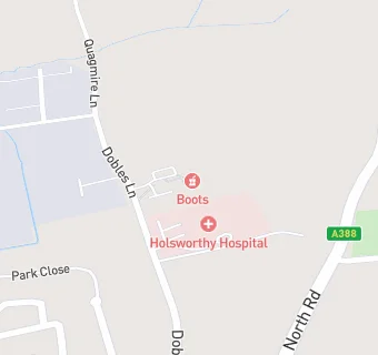 map for Holsworthy Medical Centre