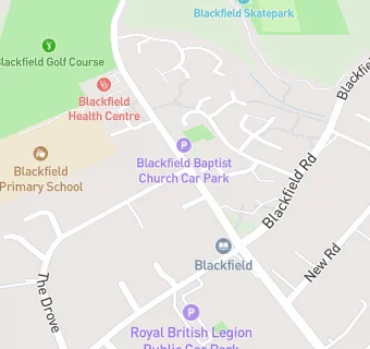 map for Blackfield Primary School