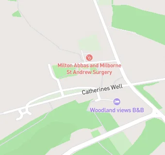 map for Milton Abbas & Milborne St Andrew Surgery