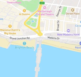 map for Brighton Palace Pier