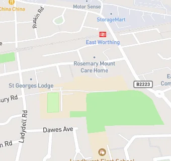 map for Davison Church of England High School for Girls, Worthing