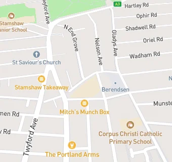 map for Stamshaw Infant Academy