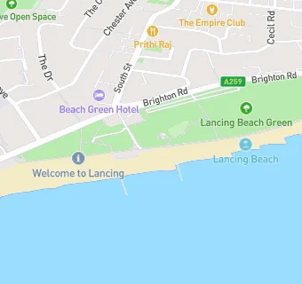 map for Beach Green Kiosk