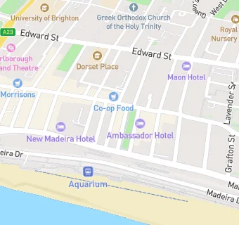 map for New Steine Hotel