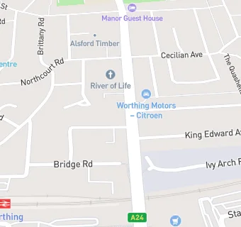 map for West Sussex Theatre Studios