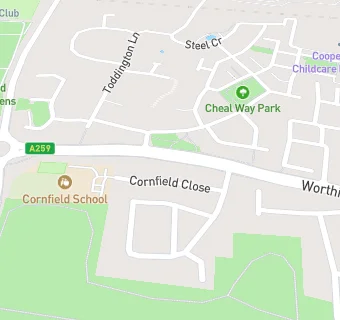 map for Cornfield School