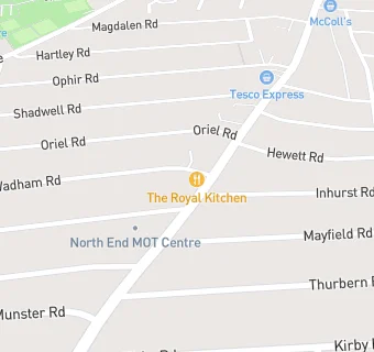 map for Shalimar Takeaway