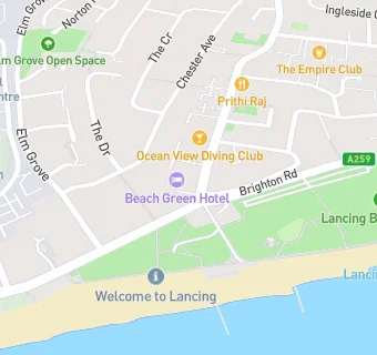 map for The Bistro Bar at Beach Green