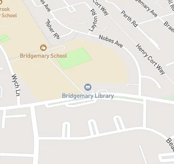 map for Bridgemary Library