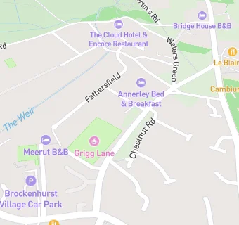 map for BROCKENHURST FOOTBALL CLUB